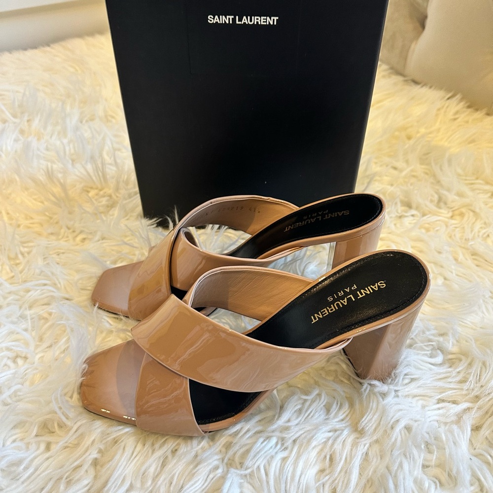 YSL mule heels